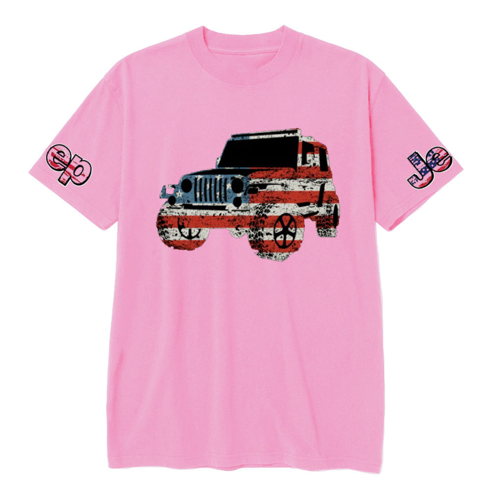 Jping in American Flag Design T-Shirt