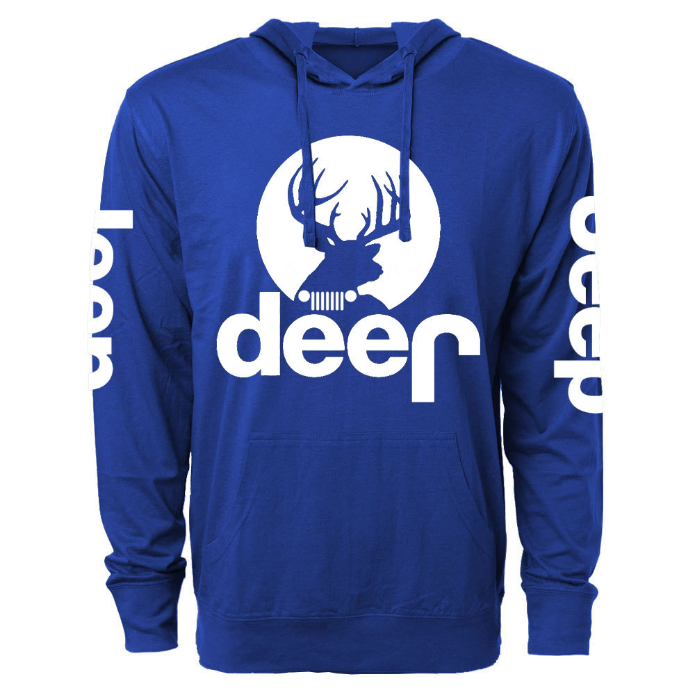 Funny Deer Jp Oversized Lightweight Hoodie