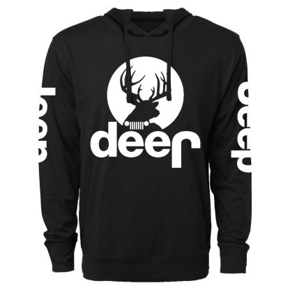 Funny Deer Jp Oversized Lightweight Hoodie