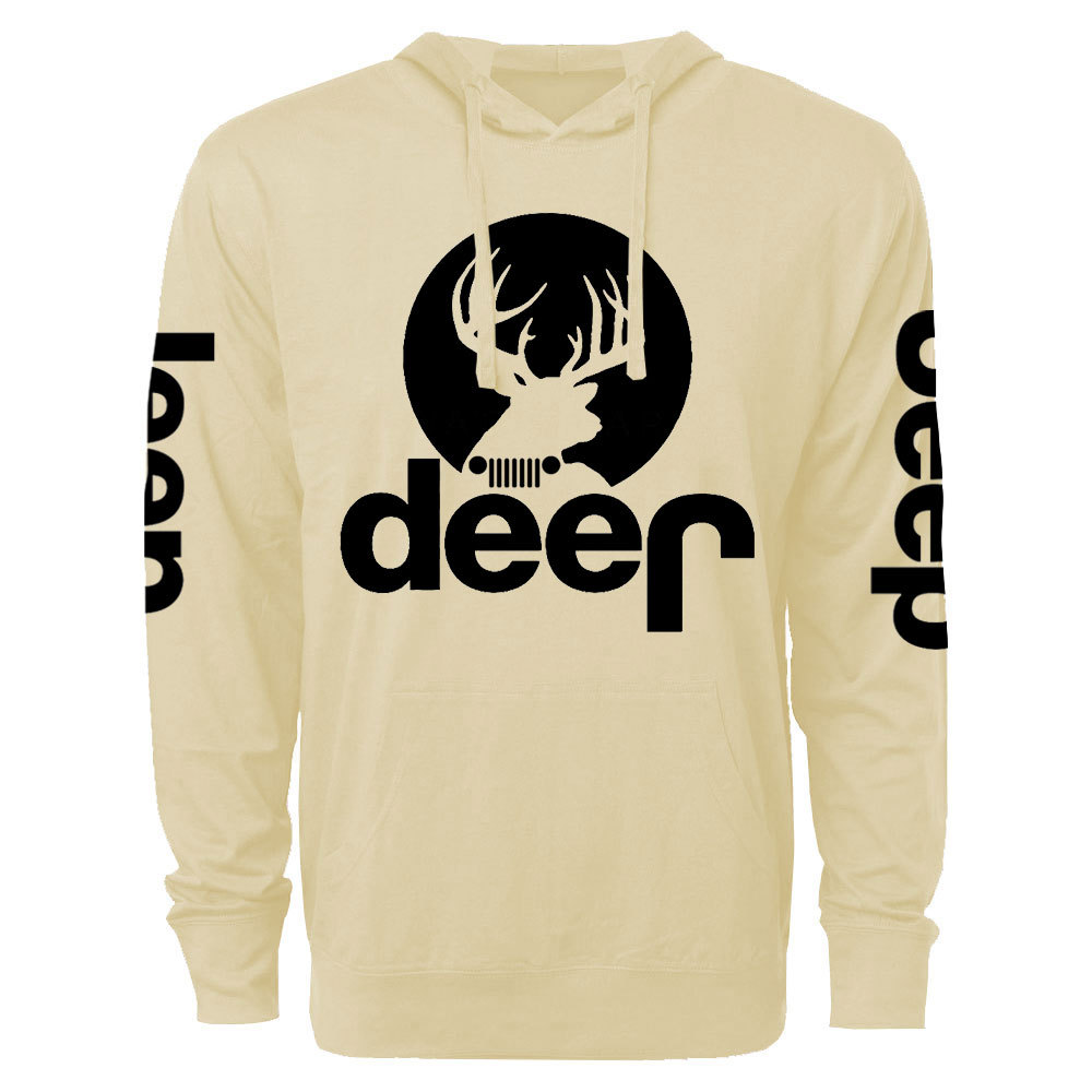 Funny Deer Jp Oversized Lightweight Hoodie
