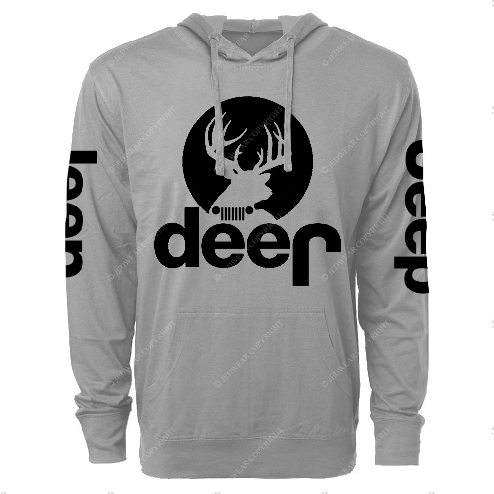 Funny Deer Jp Oversized Lightweight Hoodie
