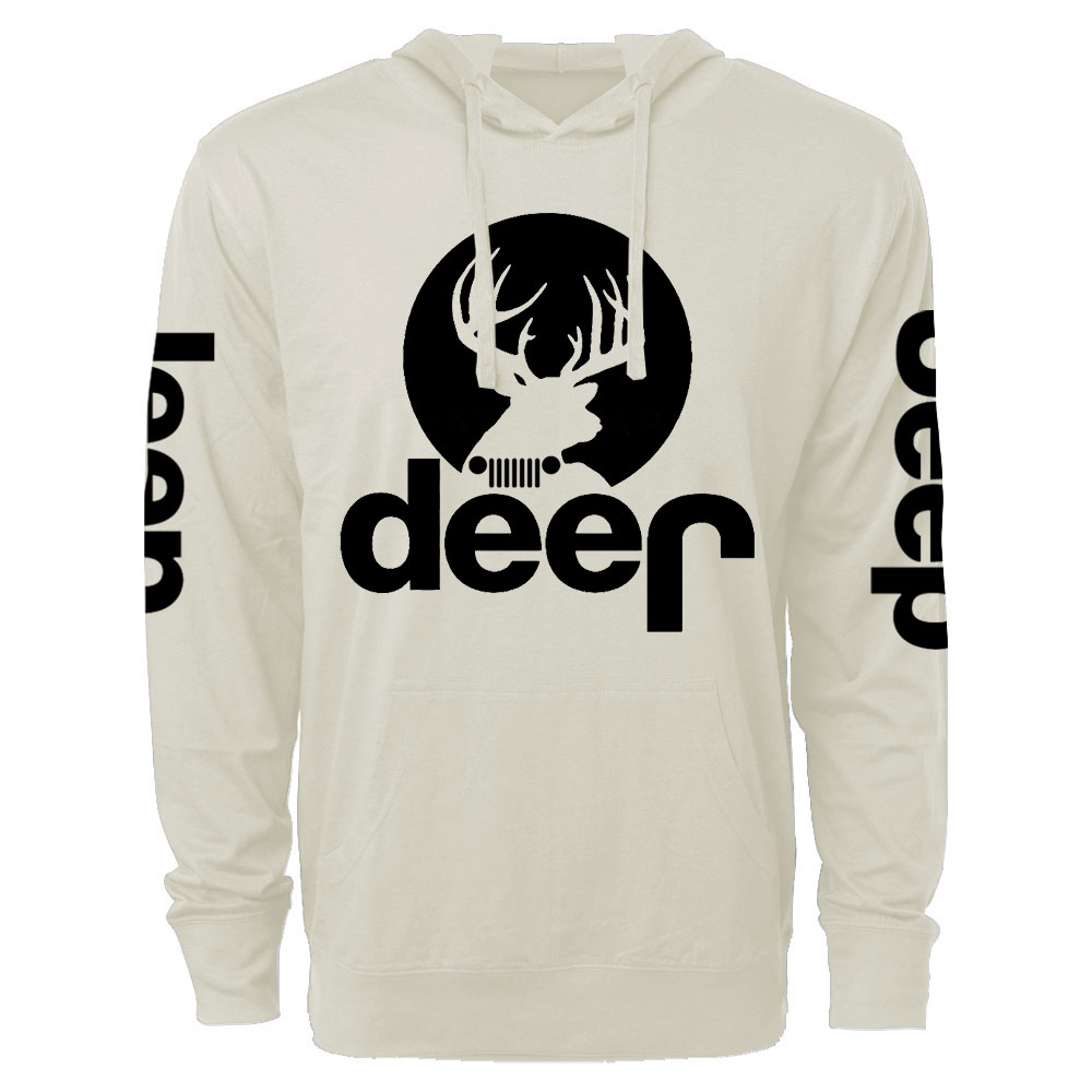 Funny Deer Jp Oversized Lightweight Hoodie