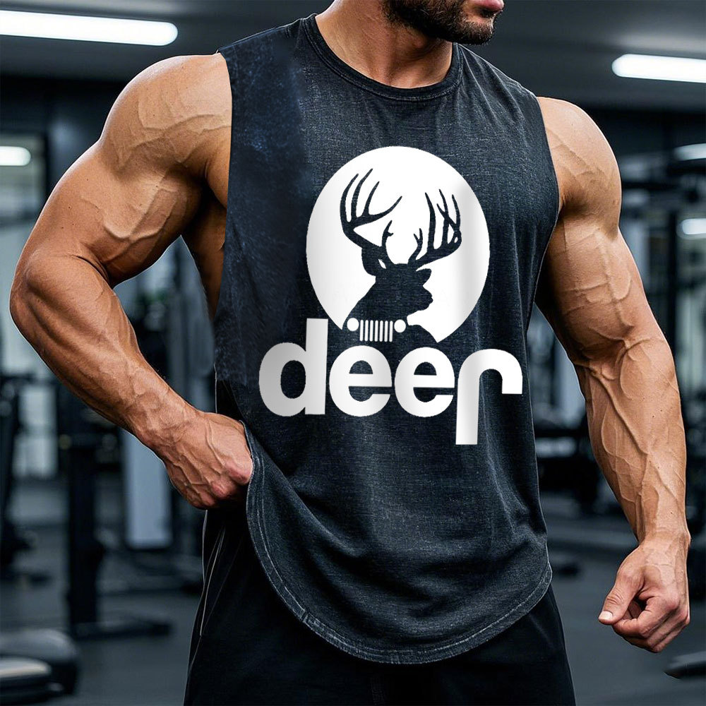 Funny Deer Jp Men Tank