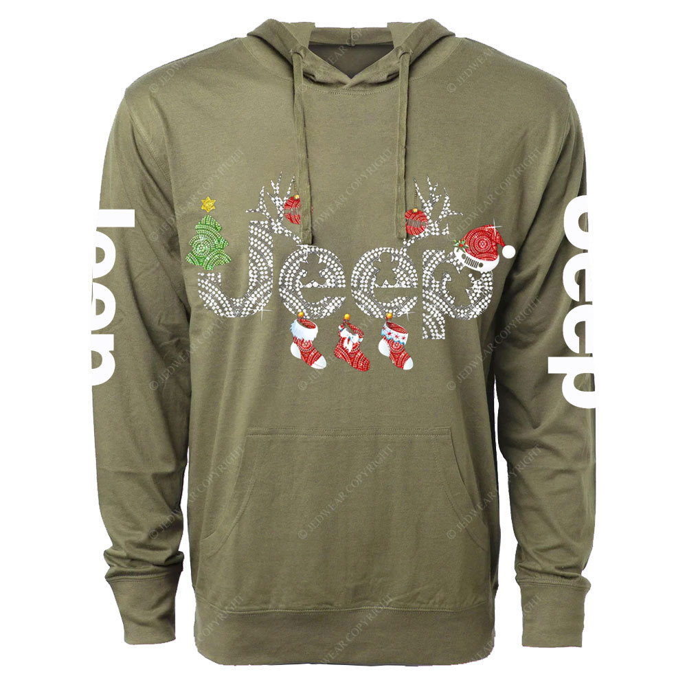 Jp Christmas Diamond Logo Oversized Lightweight Hoodie