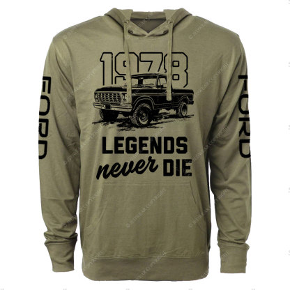 Legends Never Die 1978 F0rd F150 Truck Oversized Lightweight Hoodie