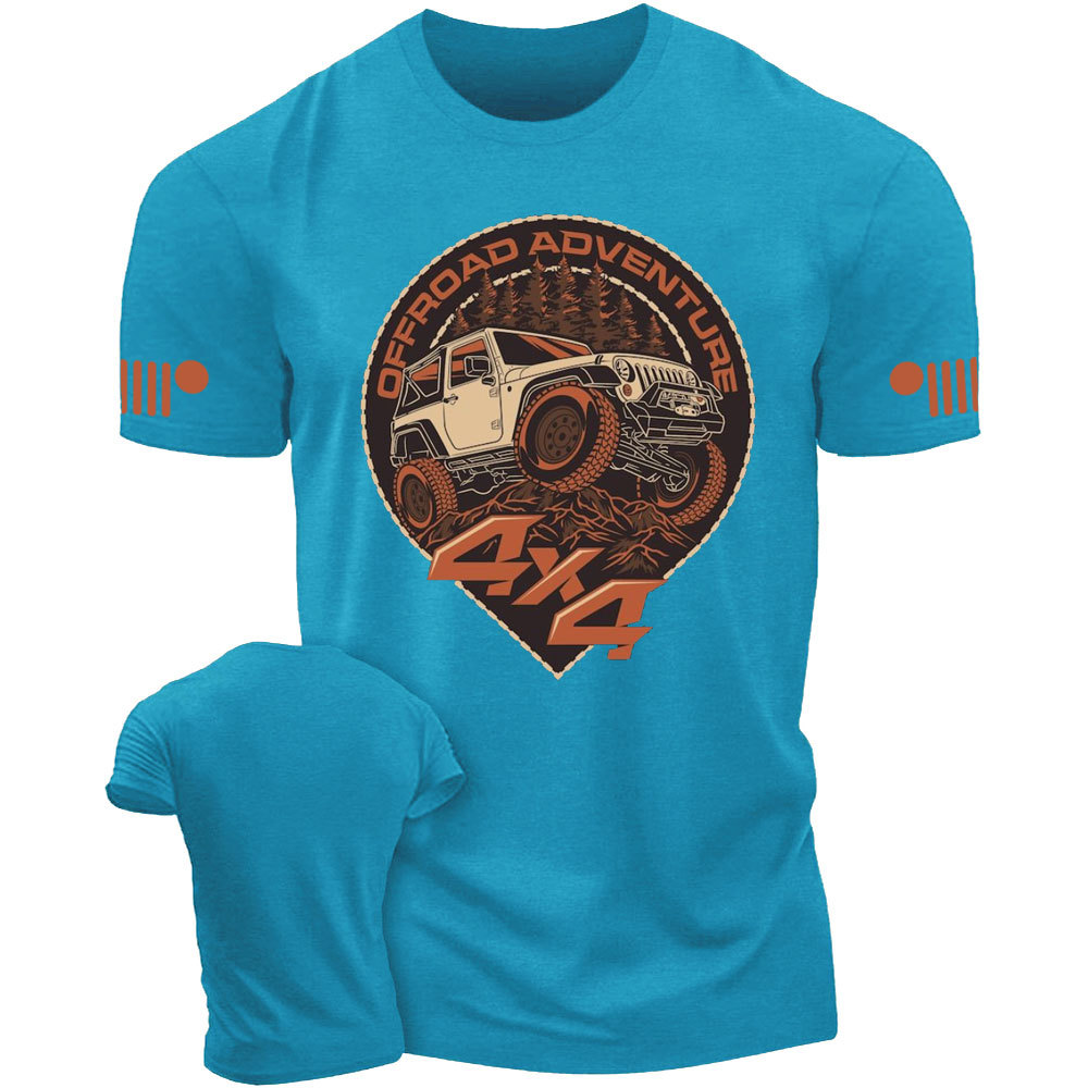 Offroad Adventure 4x4 Car Vehicle Jp Badges T-Shirt