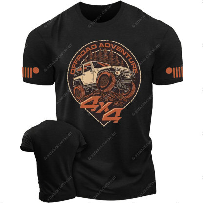 Offroad Adventure 4x4 Car Vehicle Jp Badges T-Shirt