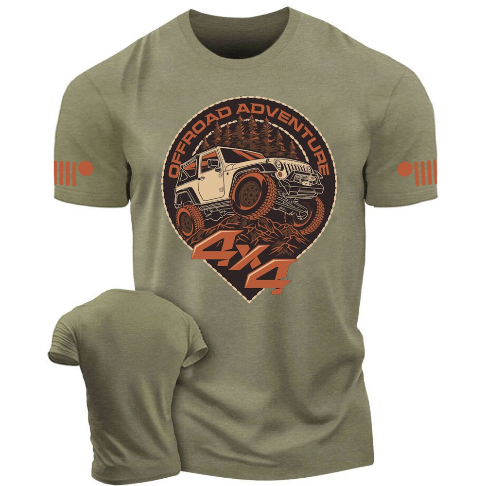 Offroad Adventure 4x4 Car Vehicle Jp Badges T-Shirt