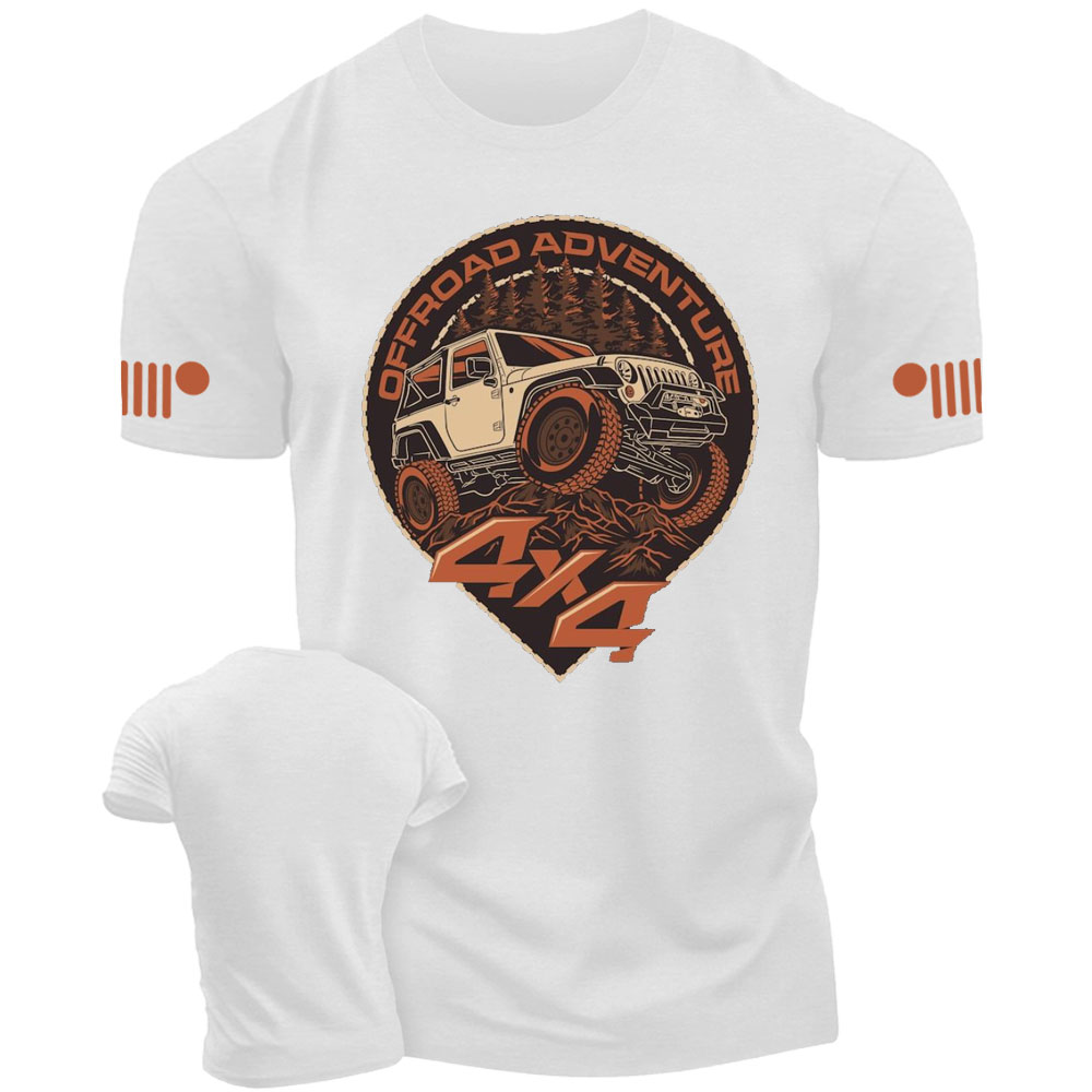 Offroad Adventure 4x4 Car Vehicle Jp Badges T-Shirt