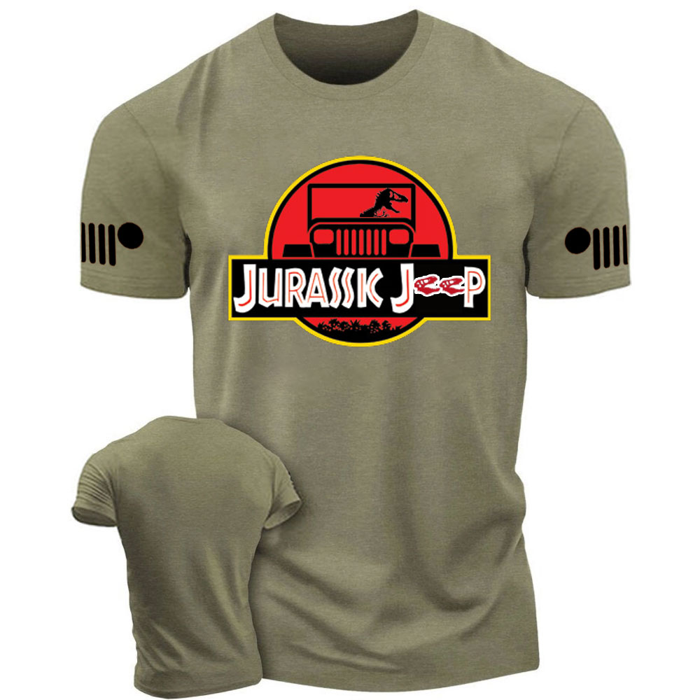 Jurassic Jp with Dinosaur T-shirt