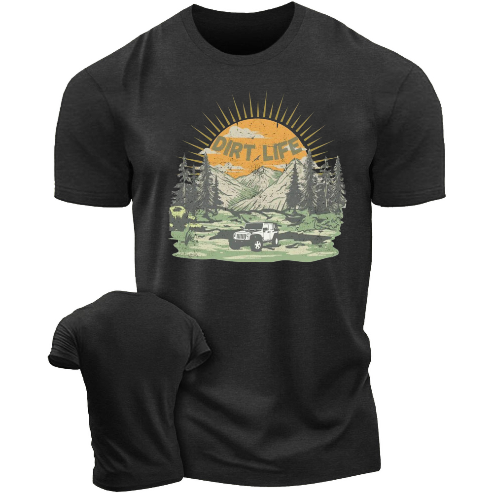 Dirt Life Adventure Unisex T-Shirt - Mountain Expedition Series