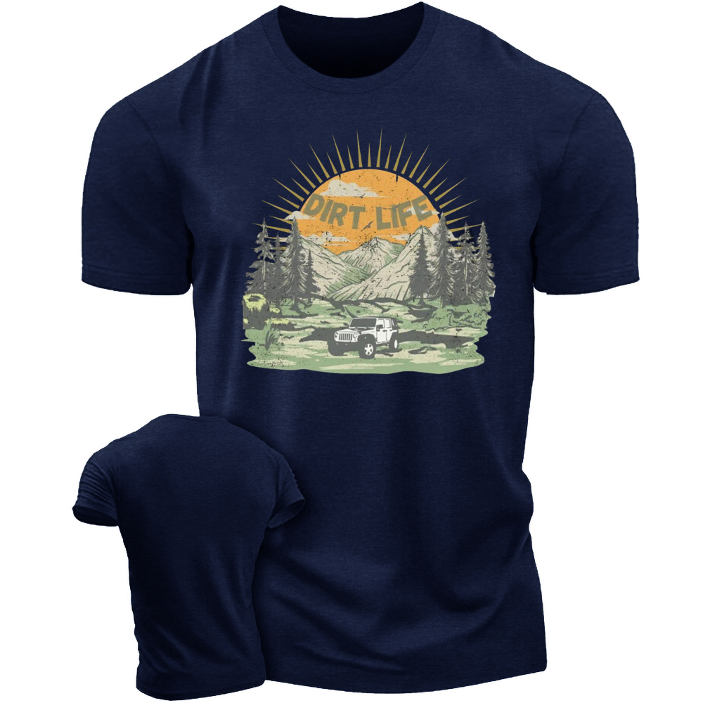 Dirt Life Adventure Unisex T-Shirt - Mountain Expedition Series