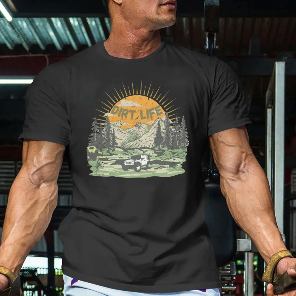 Dirt Life Adventure Unisex T-Shirt - Mountain Expedition Series
