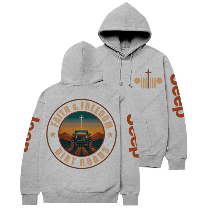 Faith, Freedom and Dirt Roads Jp Casual Hoodie