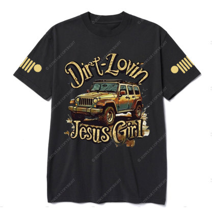 Dirt Lovin Jesus Girl Comfort Colors Jp T-Shirt