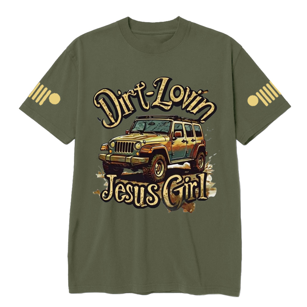 Dirt Lovin Jesus Girl Comfort Colors Jp T-Shirt