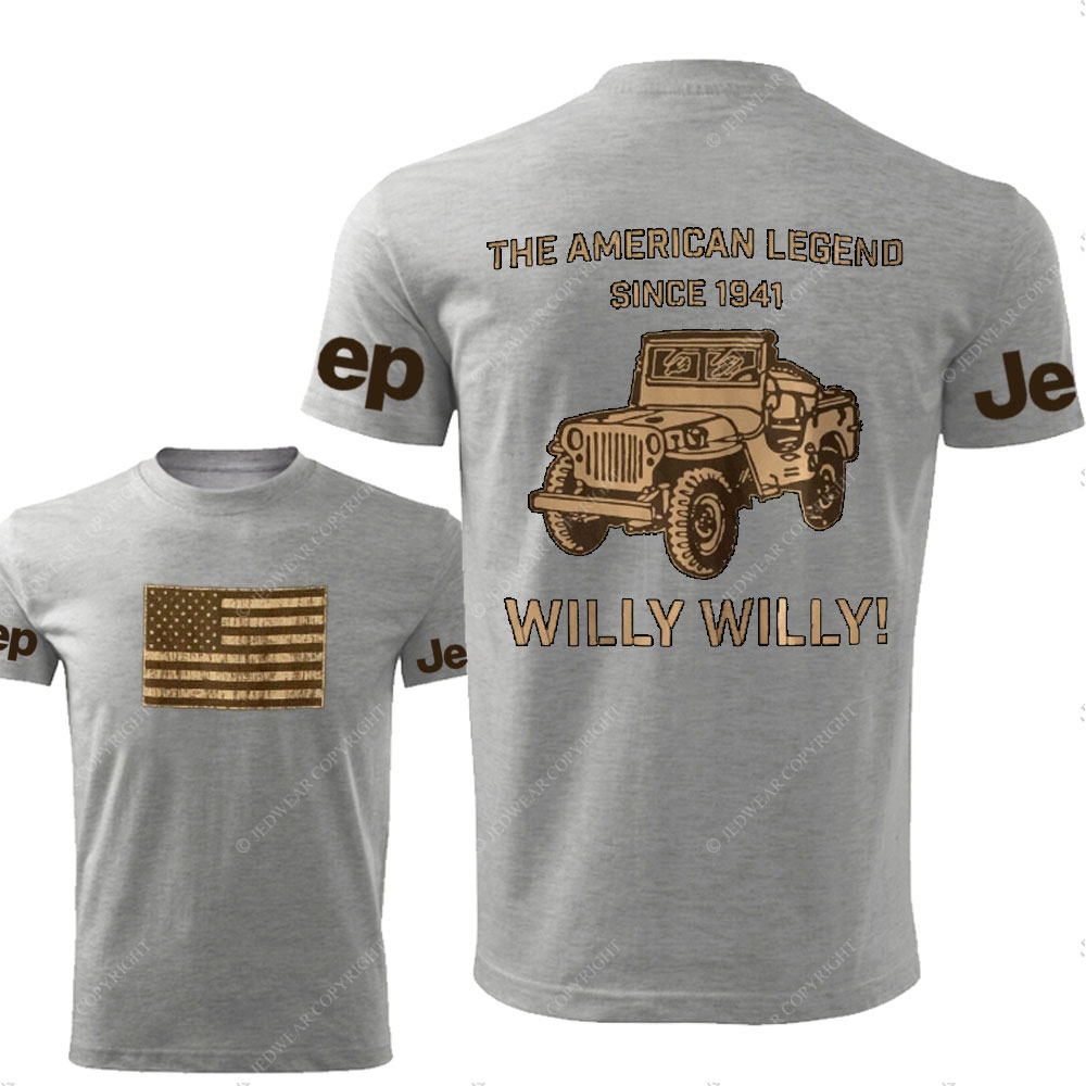 Jp Willy The American Legend Flag Brown Double Printed Men T-Shirt
