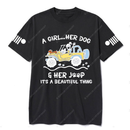 A Girl Her Dog And Her Jp It’s A Beautiful Thing T-Shirt