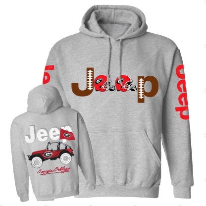 Jp Georgia Football Flag Casual Hoodie