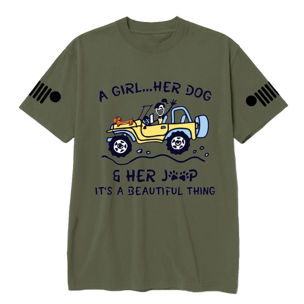 A Girl Her Dog And Her Jp It’s A Beautiful Thing T-Shirt