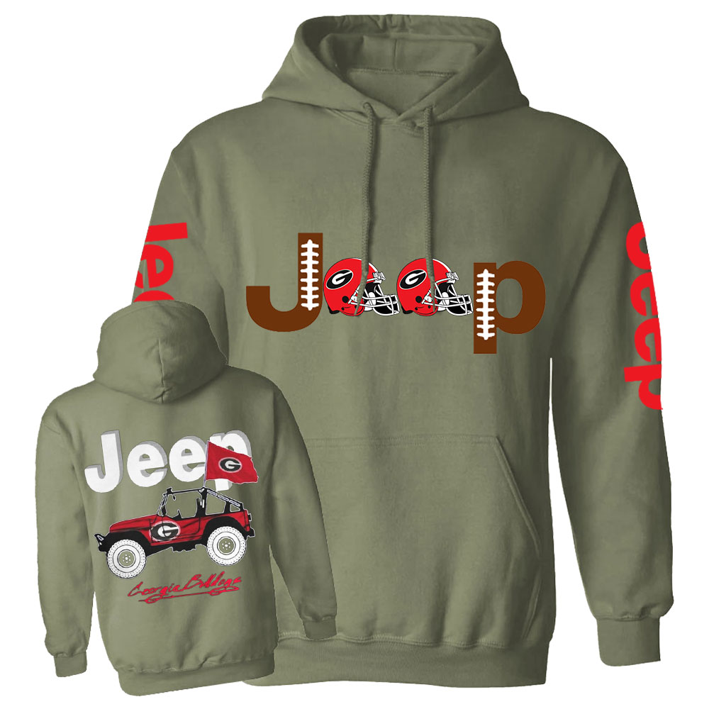 Jp Georgia Football Flag Casual Hoodie