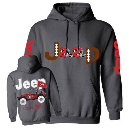 Jp Georgia Football Flag Casual Hoodie