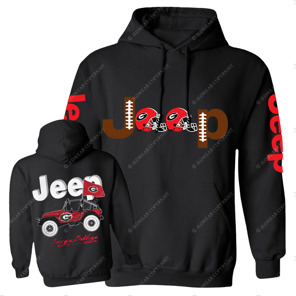 Jp Georgia Football Flag Casual Hoodie