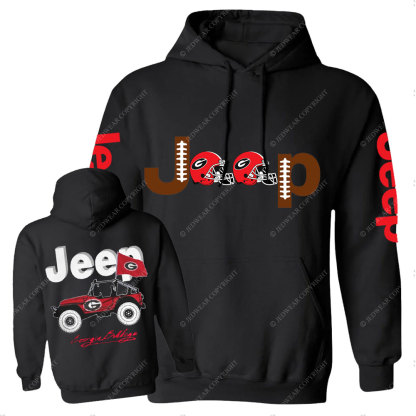 Jp Georgia Football Flag Casual Hoodie