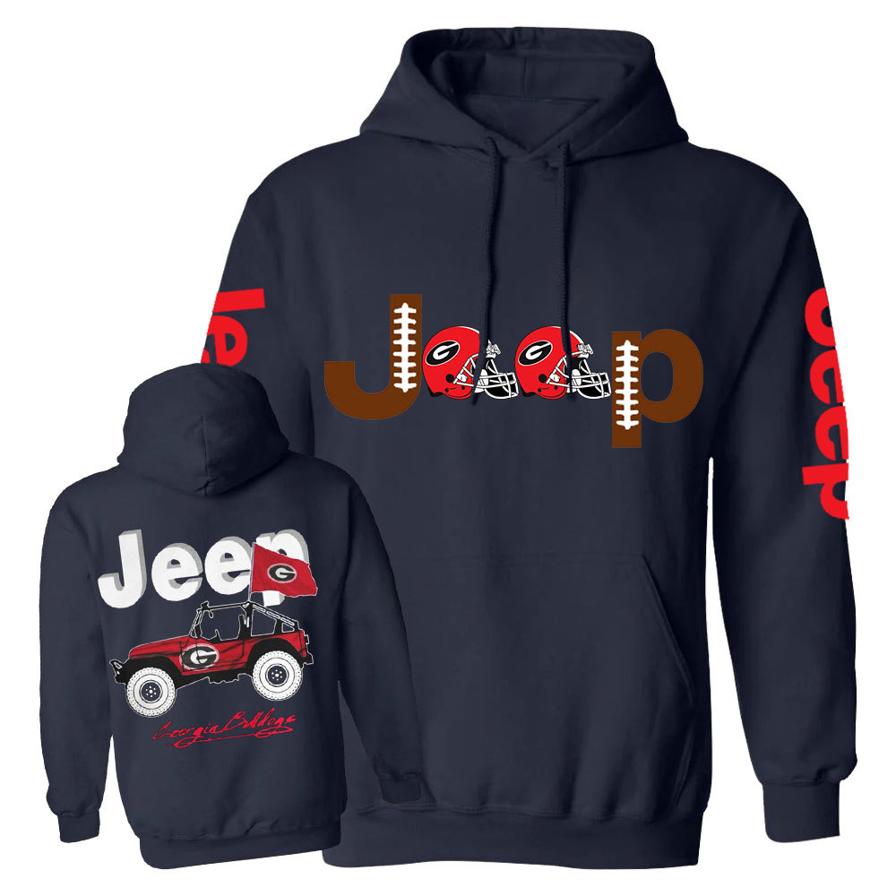 Jp Georgia Football Flag Casual Hoodie