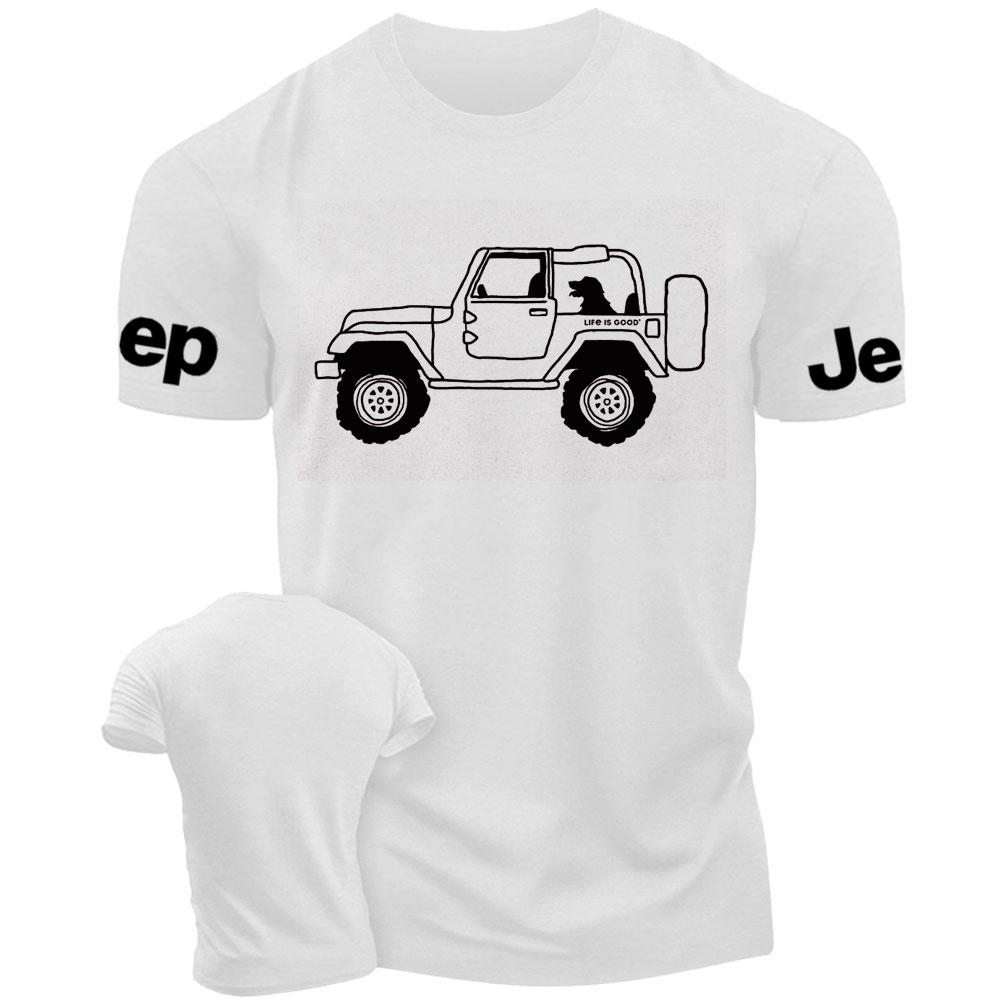Life Is Good Favorite Passenger Dog Jp 4x4 T-Shirt