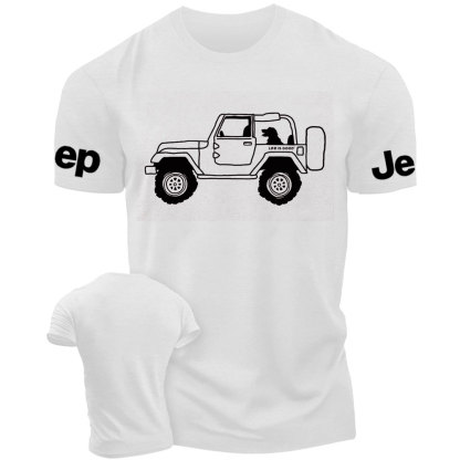 Life Is Good Favorite Passenger Dog Jp 4x4 T-Shirt