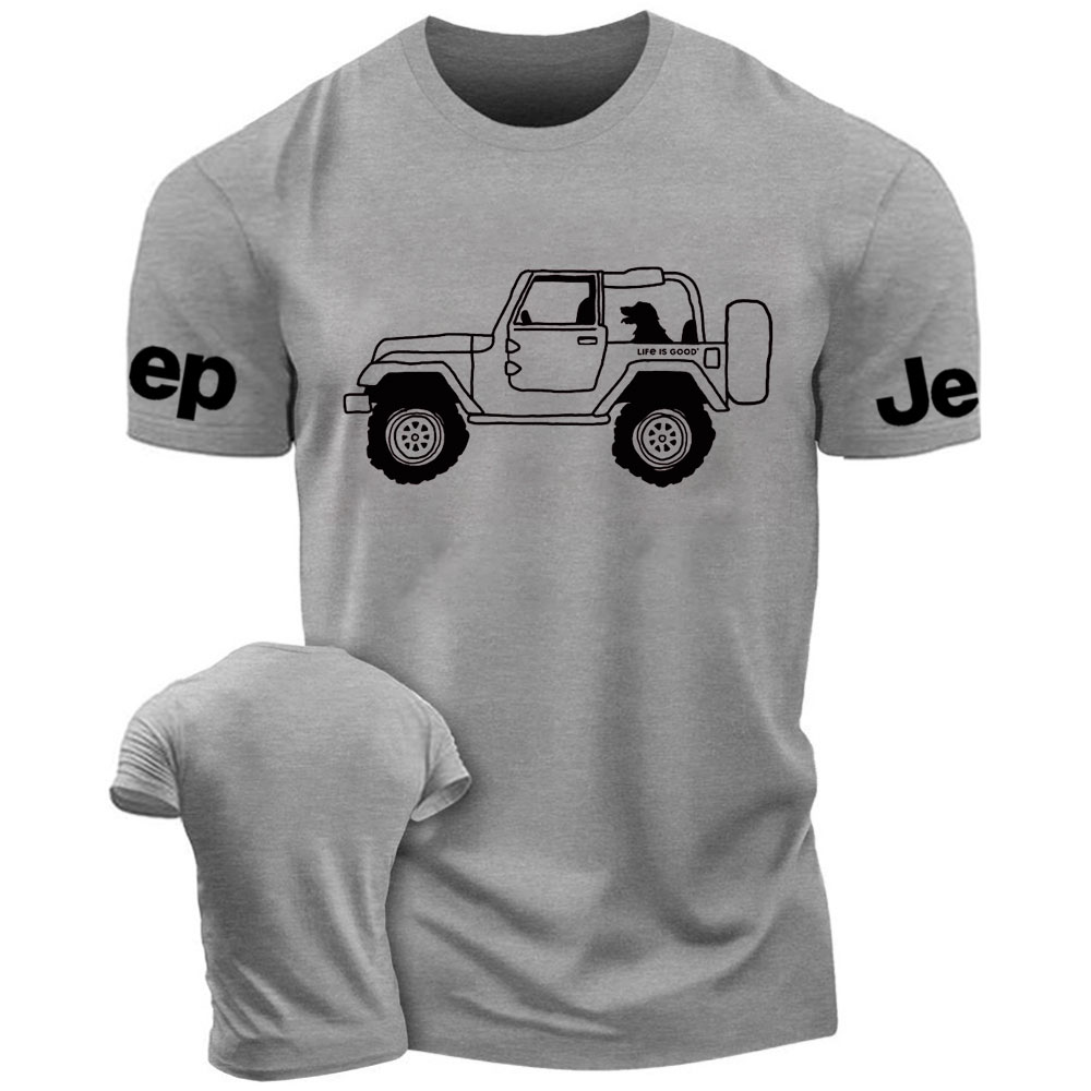 Life Is Good Favorite Passenger Dog Jp 4x4 T-Shirt