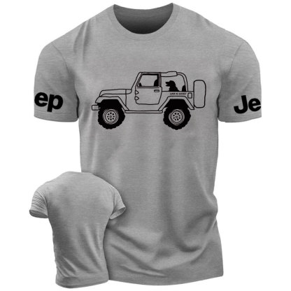 Life Is Good Favorite Passenger Dog Jp 4x4 T-Shirt