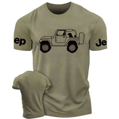 Life Is Good Favorite Passenger Dog Jp 4x4 T-Shirt