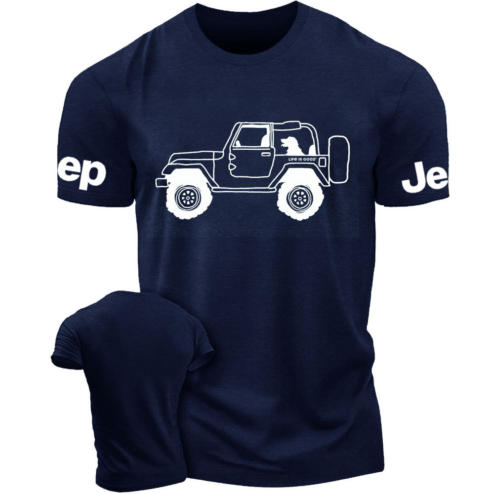 Life Is Good Favorite Passenger Dog Jp 4x4 T-Shirt