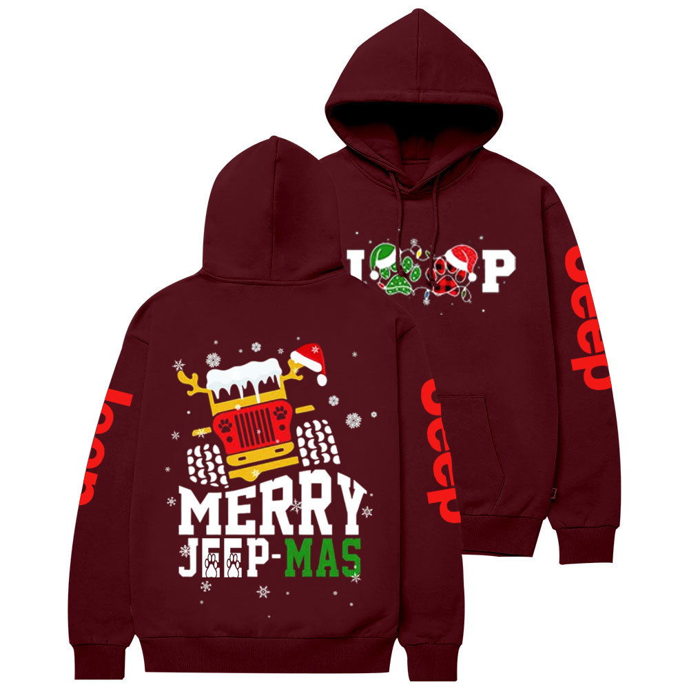 Merry Jp Dog Mas Christmas Gift Casual Hoodie