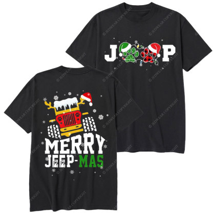 Merry Jp Dog Mas Christmas Gift T-Shirt