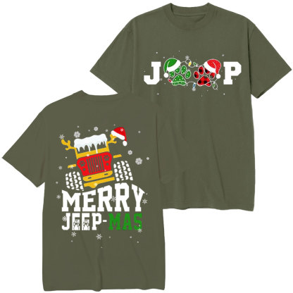 Merry Jp Dog Mas Christmas Gift T-Shirt