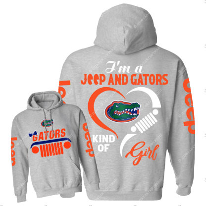 Florida Gators Football Team Heart Jp Girl Casual Hoodie