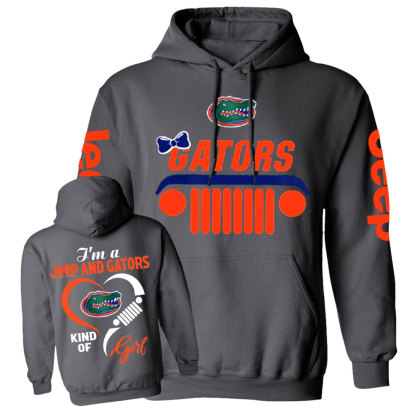 Florida Gators Football Team Heart Jp Girl Casual Hoodie