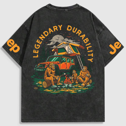 Legendary Durability Jp Camping BigFoot Washed T-Shirt