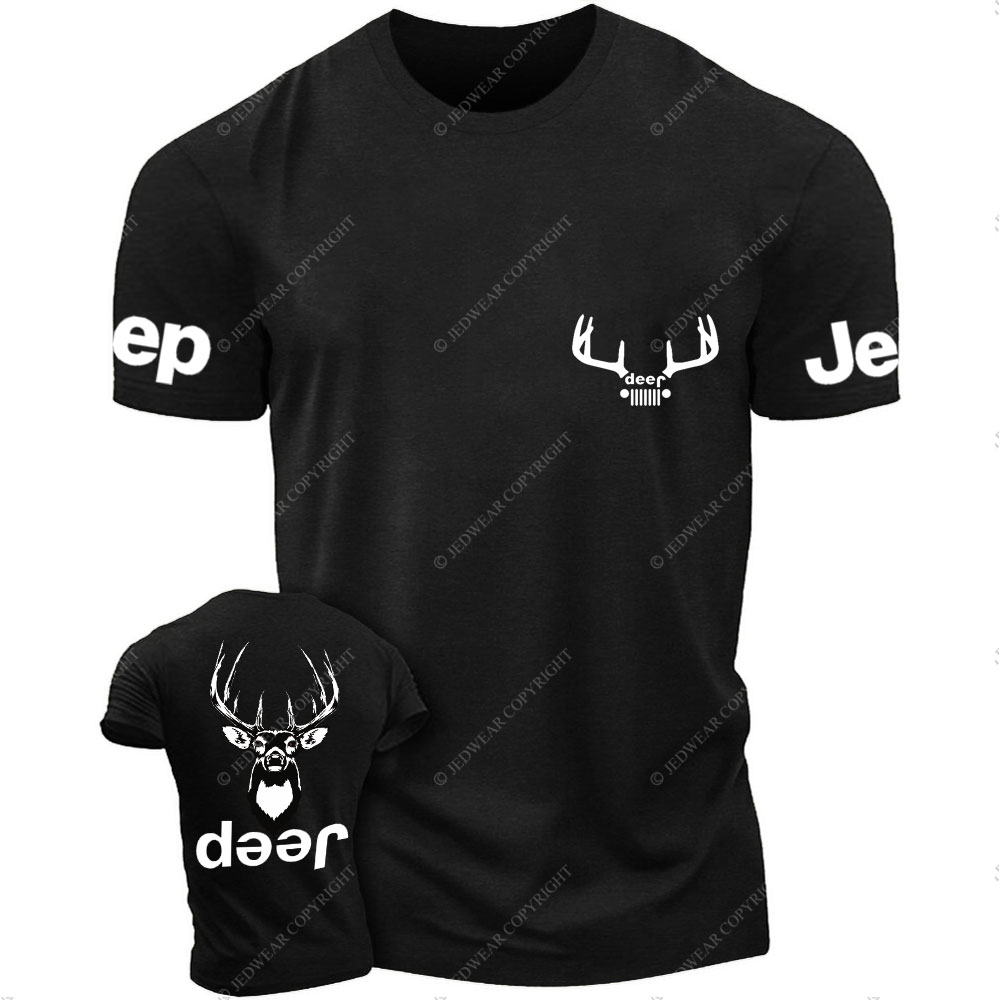 Deer Hunting Jp Double Printed T-Shirt