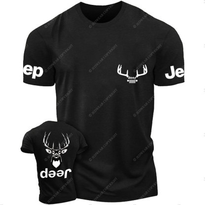 Deer Hunting Jp Double Printed T-Shirt