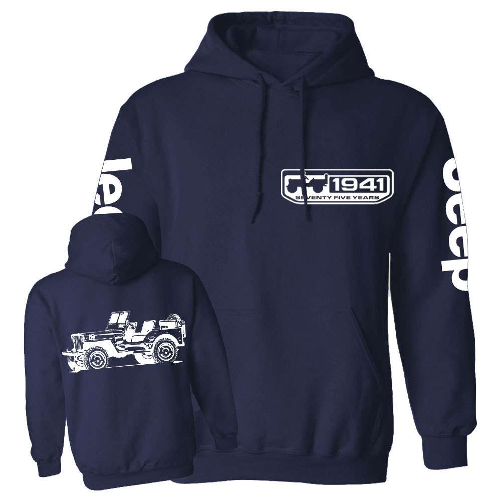 Willys 1941 Seventy Nine Years Jp Lover Back and Front Casual Hoodie