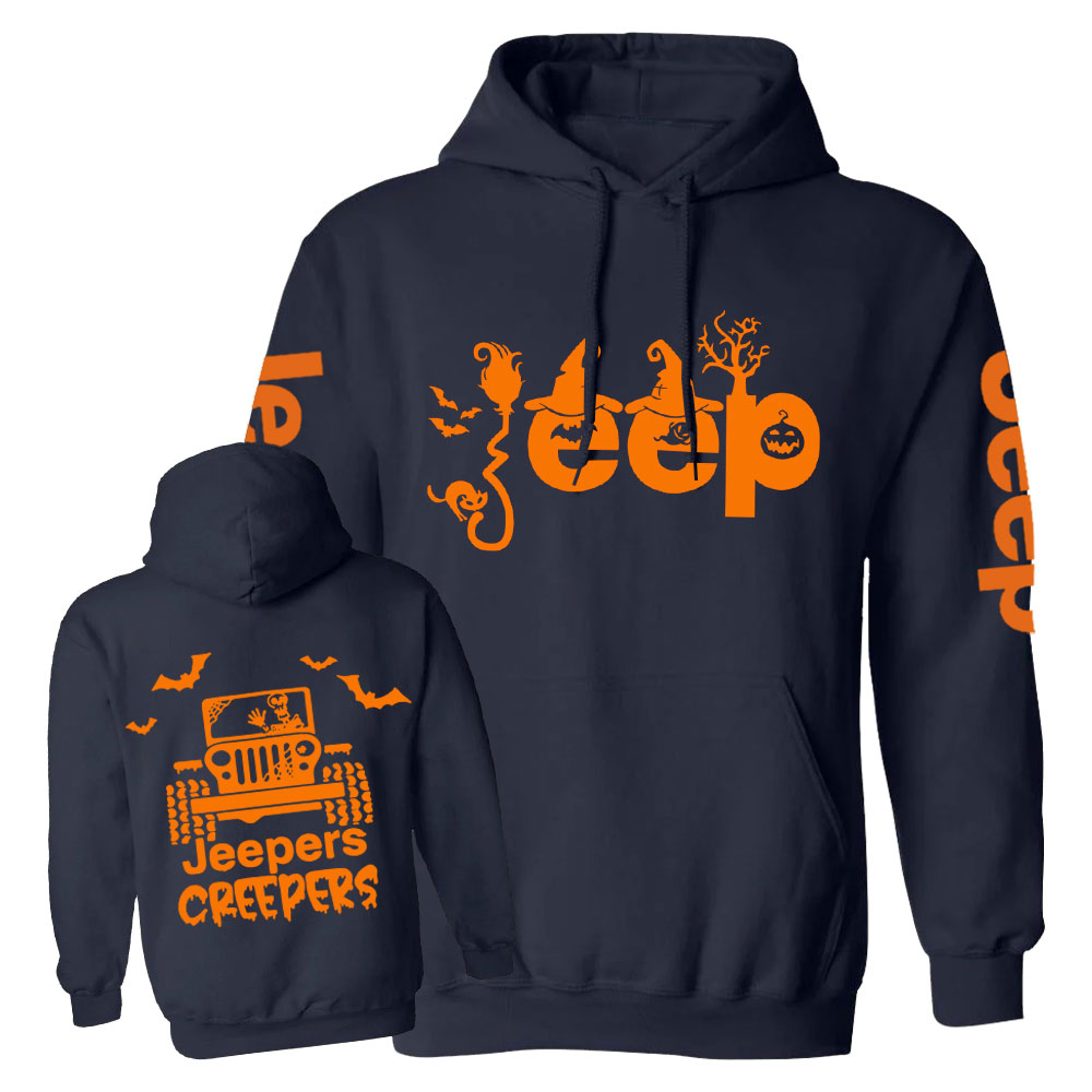 Halloween Cute Popular Trending Jpers Creepers Double Printed Casual Hoodie
