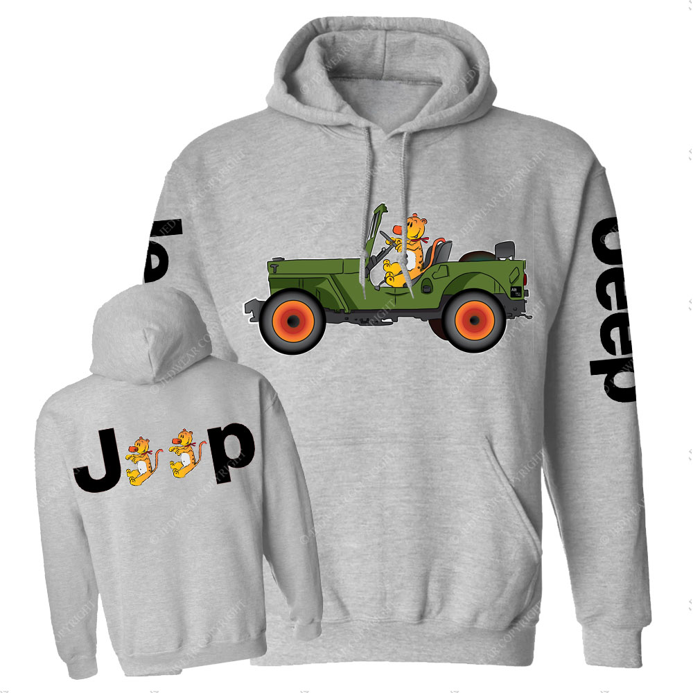 Tiger Drive a Jp Double Printed Casual Hoodie