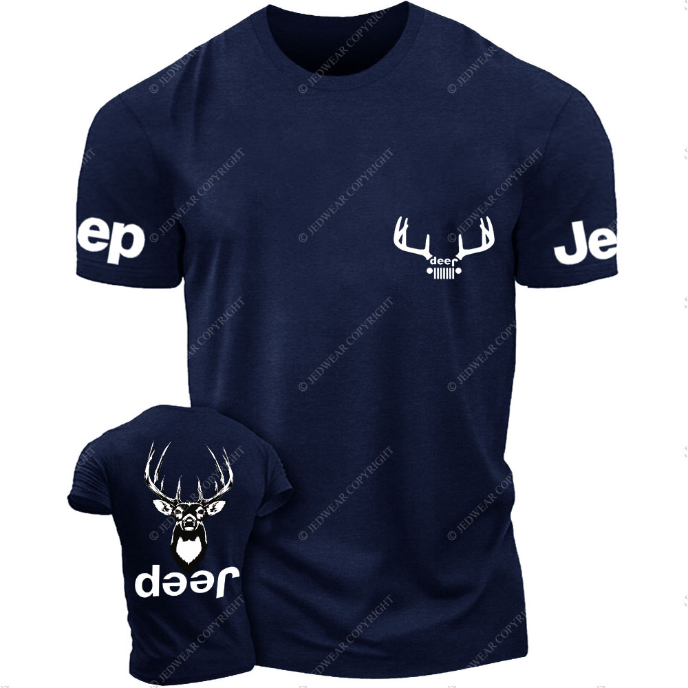 Deer Hunting Jp Double Printed T-Shirt