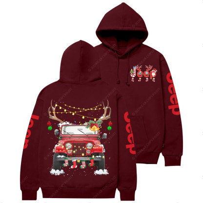 Elk Jp Christmas Vibes Jp Casual Hoodie