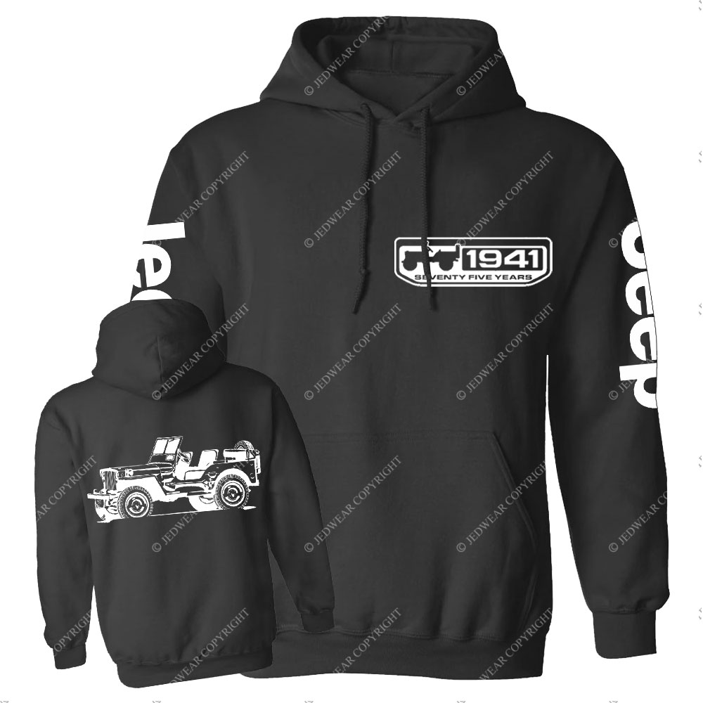 Willys 1941 Seventy Nine Years Jp Lover Back and Front Casual Hoodie