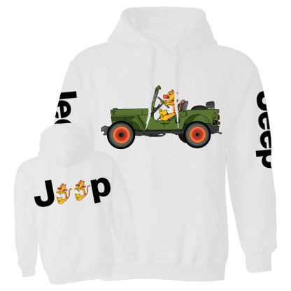 Tiger Drive a Jp Double Printed Casual Hoodie